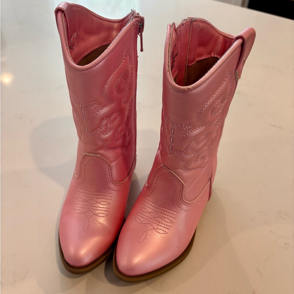 Tucker + Tate Pink Girls' Western Cowboy Boots